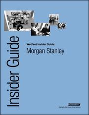 Cover of: Morgan Stanley:  The WetFeet Insider Guide