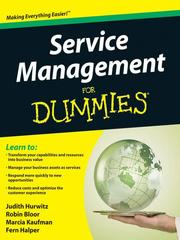 Cover of: Service Management For Dummies | 