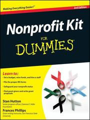 Front cover of Nonprofit Kit For Dummies by Stan Hutton