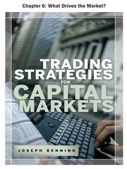 Cover of What Drives the Market? by Joseph Benning