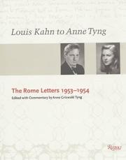 Cover of: Louis Kahn to Anne Tyng by Anne Griswold Tyng