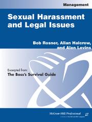 Cover of: Sexual Harrassment and Legal Issues