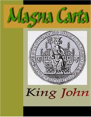 Cover of: THE MAGNA CARTA (The Great Charter)