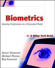 Cover of: Biometrics by 