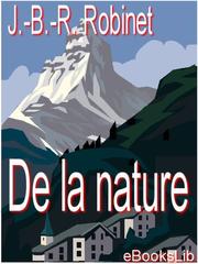Cover of: De la nature by 