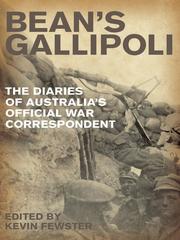 Cover of: Bean's Gallipoli