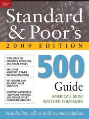 Cover of: Standard & Poor's 500 Guide 2009 by 