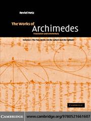 Cover of: The Works of Archimedes by 