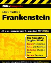 CliffsCompleteTM Frankenstein