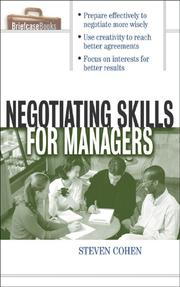 Negotiating Skills for Managers