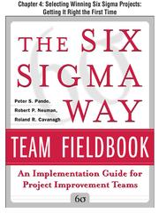 Cover of: Selecting Winning Six Sigma Projects