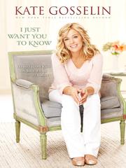 Cover of: I Just Want You to Know