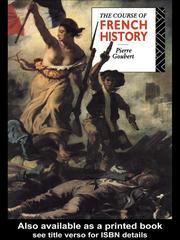 Cover of: The Course of French History by 