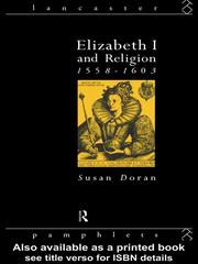 Cover of: Elizabeth I and Religion 1558-1603