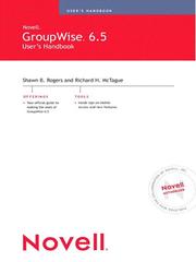 Cover of: Novell GroupWise 6.5 User