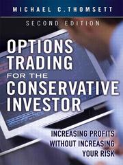 Cover of: Options Trading for the Conservative Investo