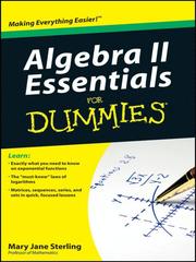 Cover of: Algebra II Essentials For Dummies®