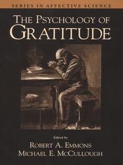 Cover of: The Psychology of Gratitude