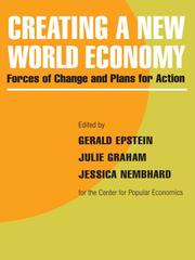 Cover of: Creating a New World Economy