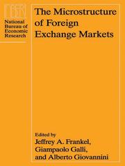 Cover of: The Microstructure of Foreign Exchange Markets | 