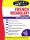 Cover of: French Vocabulary