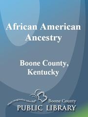 Cover of: African American Ancestry | 