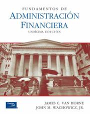 Cover of: Fundamentos de administracion financiera