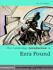 Cover of: The Cambridge Introduction to Ezra Pound by 