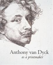 Cover of: Anthony Van Dyck as a Printmaker