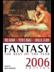 Cover of: Fantasy - The Best of the Year