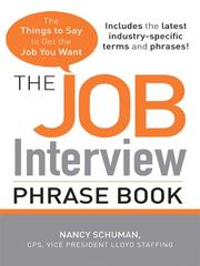 The Job Interview Phrase Book