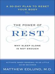 Cover of: The Power of Rest