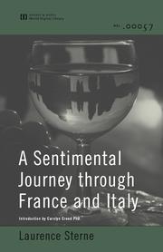 Cover of: A Sentimental Journey Through France and Italy