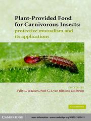 Cover of: Plant-Provided Food for Carnivorous Insects by 