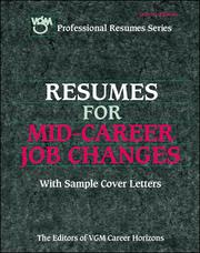 Cover of: Resumes for Mid-Career Job Changers by 