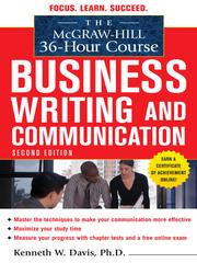 Cover of: McGraw-Hill 36-Hour Course in Business Writing and Communication by 