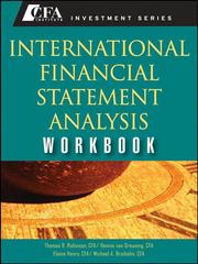 Cover of: International Financial Statement Analysis Workbook