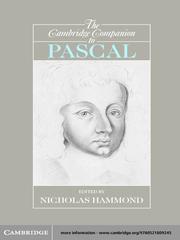 Cover of: The Cambridge Companion to Pascal by Nicholas Hammond