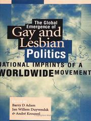 Cover of: Global Emergence of Gay & Lesbian Movements