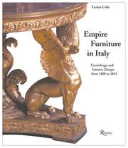 Cover of: Italian Empire Furniture: Furnishings and Interior Design From 1800 to 1843