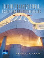 Cover of: Teoria organizacional by 