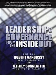 Leadership and Governance from the Inside Out