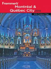 Cover of: Frommer's Montreal and Quebec City 2010