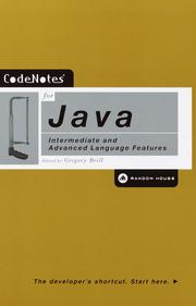 Cover of: CodeNotes® for Java