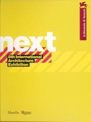 Cover of: Next: 8th International architecture exhibition, 2002.