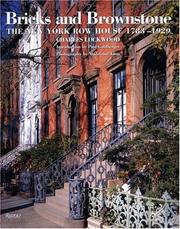 Cover of: Bricks and brownstone: the New York row house, 1783-1929