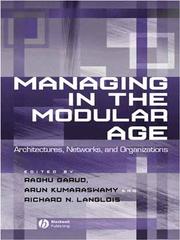 Cover of: Managing in the Modular Age