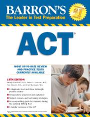 Cover of: Barron's ACT
