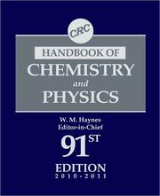 Cover of: CRC Handbook of Chemistry and Physics: a ready-reference book of chemical and physical data