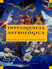 Cover of: Inteligencia Astrologica by 